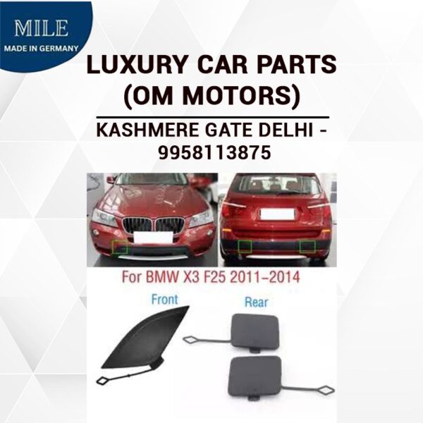 Tow cap front and rear